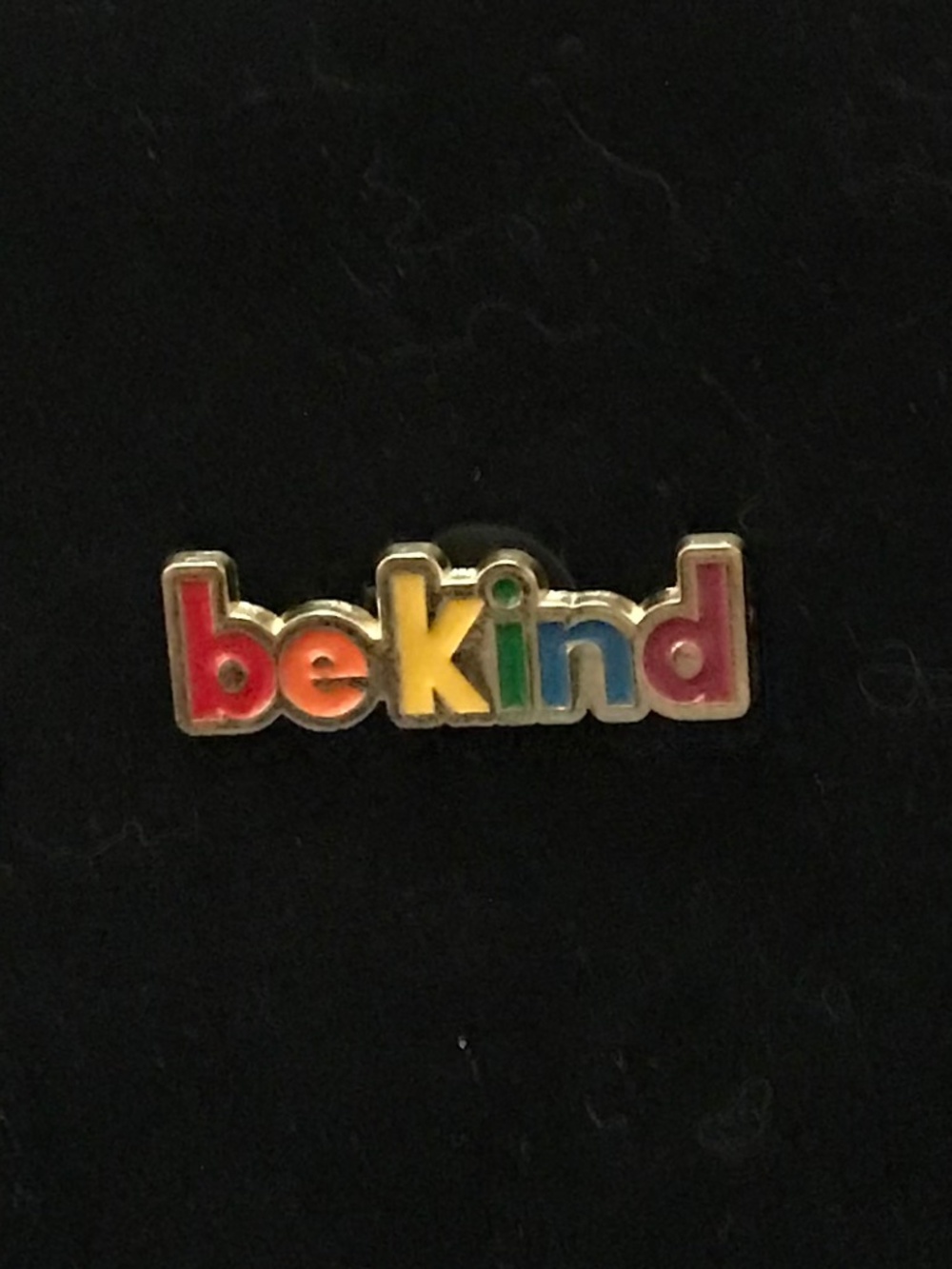 NWOT printed “be kind” pin in rainbow colors (pins: 1/$12, 2/$20)